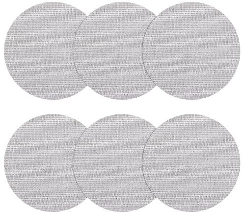 DTGN 10 Pcs 225 mm Grid Sanding Discs 80 Grit Aluminum Oxide Abrasive | Anti-clogging Dust-free Hook and Loop Wall Sanding Discs for Wood Paint Car Putty Wall Dust Sanding
