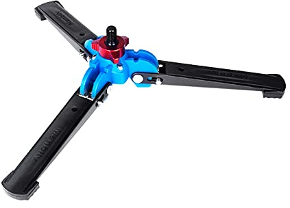 M-1 Tragbarer universeller DREI-Fuß-Stativfuß für Monopod mit 3 8 -Schraube faltbares Design Gummifuß-Sperrsystem 360 -Rotation Aluminiumlegierung ABS Gummikonstruktion