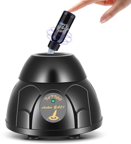 Vortex Mixer Mini 5200 U/min, Elektrischer Pigment Shaker mit Touch-Funktion, Lab Vortex Mischer für Farben Schüttler, Nagellack, Tattoo Tinte, Wimpernkleber, Farbschüttler für Reagenzgläser