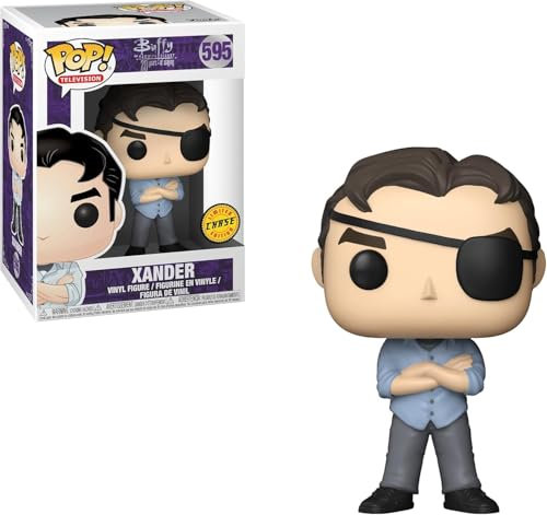 Funko Xander (Chase Edition): Buffy The Vampire Slayer x POP! TV Vinyl Figure & 1 POP! Compatible PET Plastic Graphical