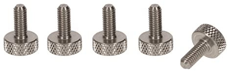 Precisiongeek – Rändelschraube M4 x 10 mm – Edelstahl – 5 Stück – CNC-gefertigt – Handverstellbar – Für Möbel, Modellbau & Maschinenbau – Made in EU