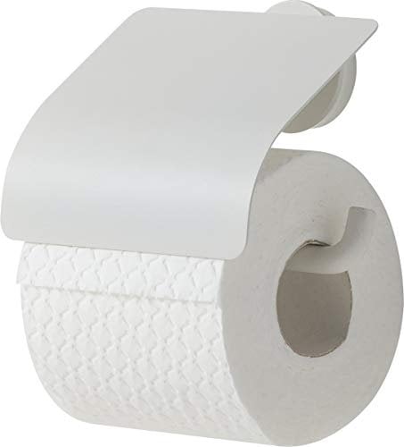 Tiger Urban Toilettenpapierhalter mit Deckel, schwenkbar, Farbe: Weiß, mit austauschbaren Dekor-Ringen zur individuellen Gestaltung