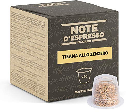Note d'Espresso - Gingembre - Capsules d'Infusion - Exclusivement Compatible avec Machine NESPRESSO* - 40 x 2 g
