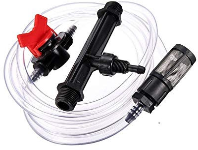 TF Inyector de fertilizantes, Kit de dispositivo de riego de jardín Venturi 1 - G3/4 Inyector de fertilizante interruptor de tubo de agua