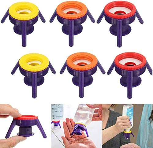 MOANLMY Bottle Emptying flip Kit - Get Every Last Drop Out Honey Bottle Holder Stand Kit - 6 Pcs, 3 Sizes (MOANLMY-01)