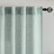 MIULEE Gardinen Vorhänge schlaufenschal Voile Vorhang Modern Leinenoptik Halbtransparent für Wohnzimmer Schlafzimmer Raumteiler Schiebevorhang 2er Set Stores Türkis 215x140 cm