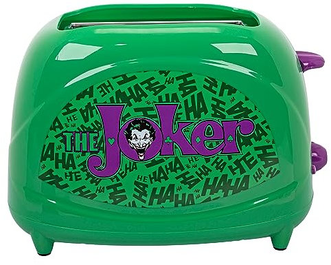 Uncanny Brands DC Comics The Joker Two-Slice Toaster – Toasts The Joker's Face on Your Toast – Fun Kitchen Appliance –Compact and Easy to Use