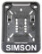 Kennzeichenhalterung für SIMSON
