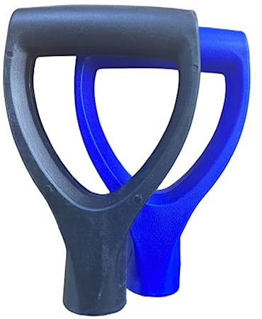 D-Type Kunststoff Schaufel Griff 1-1/4 Zoll Innendurchmesser 32 mm Schneeschaufel Ersatzgriff Garten Graben Rechen Zubehör Boden Schaufel Garten Schaufel Griff Ersatz (2 Stück)