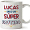 MUGFFINS Tazas Personalizadas para FRUTERO hombre - En Español - Eres Súper - 11 oz / 330 ml - Regalo Personalizable original y divertido