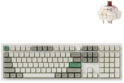 Keychron Q6 Max QMK/VIA Custom ANSI Mechanical Keyboard with Programmable Knob,100% Full Size Bluetooth/Wireless Keyboard with Hot-Swappable Gateron Jupiter Brown Switch, RGB Backlits for Mac Windows