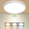 zemty LED Deckenlampe mit Bewegungsmelder, 18cm 15W Rund Flach Deckenleuchte Bewegungssensor Innen, Warmweiß/Neutralweiß/Kaltweiß Lampe für Schlafzimmer Flur Küche Bad Balkon Treppe