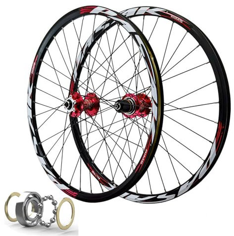 Laufradsatz 26 Zoll Scheibenbremse Fahrrad Felge 32 Speichen 27,5 29 Zoll Mountainbike Vorne & Hinterrad QR Sealed Bearing Naben für 7-11 Gang Kassette