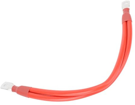 Cable de Batería de 6 AWG con Cable Positivo de Silicona de Cobre Flexible para Motocicleta en Bote, Transferencia de Potencia Eficiente SC35-8 y Terminal SC35-6 (30 cm/11,81