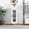 MOBCANT Sideboard, Mehrzweckschrank Vitrinenschrank Apothekerschrank Aufbewahrungsschrank Geeignet für Schlafzimmer Korridor Foyer Wohnbereich Weiß 34,5x34x90 cm Holzwerkstoff