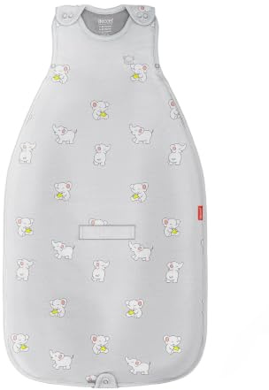 HECCEI Baby Sleeping Bag, 4 Season Merino Wool and Cotton Sleep Sack Wearable Blanket with 2-Way Zipper for Infant Toddlers