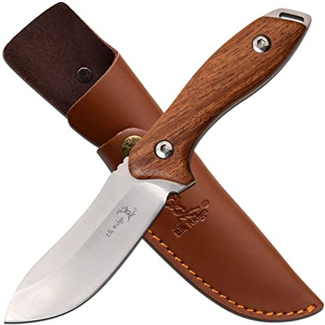 Elk Ridge - Outdoor Messer - ER-200-03RW - Gesamtlänge: 23 cm, Klingenlänge: 10 cm 3Cr13 rostfreier Stahl