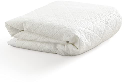 RECCI Protège Matelas 160 x 200 cm - 100% Fibre de Bambou, Ultra Doux, Hautement Respirant, Hypoallergénique, Silencieux, Drap Housse, Protège Matelas Imperméable, Couvre Matelas 160 x 200