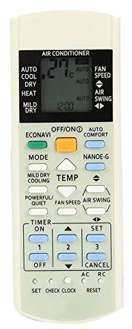 Telecomando Sostitutivo per Climatizzatore Condizionatore Panasonic A75C3208 A75C3706 KTSX5J