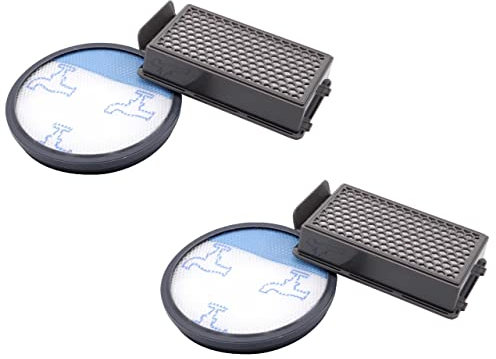 vhbw 2x Filter Set kompatibel mit Rowenta Compact Power Cyclonic Staubsauger - Ersatz für Rowenta ZR005901 - Staubsaugerfilter Ersatzteile Zubehör