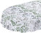 Wachstuchtischdecke abwaschbar Garten Tischdecke Wachstuch Rund Oval Eckig Indoor Outdoor Blätter Silber Grün Oval 180x140cm