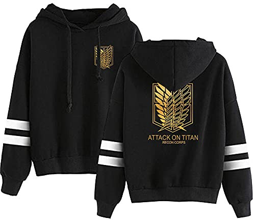 LKY STAR Anime Hoodie Pullover AOT Sweatshirts Cosplay Kostüm Langarm Kapuzenpullover für Männer und Frauen