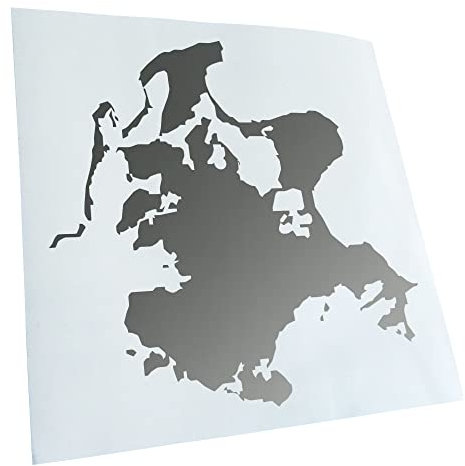 Kiwistar - Autoaufkleber - Rügen - Deutschland - Insel Aufkleber für Auto, Laptop, Fahrrad, LKW, Motorrad Mehrfarbig JDM Decal Racing