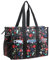 ABAMERICA Krankenschwestertaschen für die Arbeit, Stilltasche, Utility Tote für Frauen, Reißverschluss, wasserdicht, Organisation, A04 Medizinisches Blumenmuster, mittelgroß