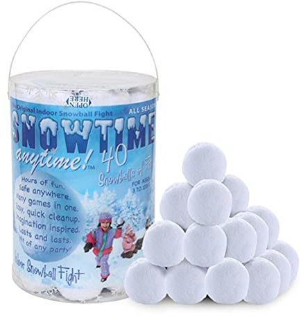 40 Stück 7 cm künstliche Schneebälle gefälschte Schneebälle Kinder drinnen und draußen Spielzeug Schneebälle zum Werfen von Schneeball Kampf Spiel