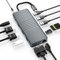 USB C Docking Station Dual Monitor, 12 IN 1 Triple Display USB C HUB Multiple Adaptador con 4K Dual HDMI, VGA, 2 USB 3.0, PD100w, Puertos RJ45 para Macbook, Windows, HP, DELL y Más