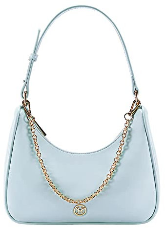 VICTORIA HYDE Unterarmtasche Damen Kleine Schultertasche Schwarz Handtasche Crossbody Leder Shoulder Bag(Minzgrün)