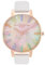 Olivia Burton Analogue Quartz Watch for Women Rainbow Collection with Grey Leather Strap - OB16RB27