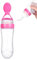 Biberon avec cuillère,1 pièces 90ml bébé nourriture Squeeze distribution cuillère mangeoire,silicone bébé enfant en bas âge biberon,aliments frais céréales Squeeze Feeder chaud,sans BPA(Rose), Bi