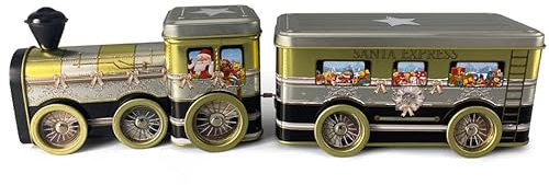 Train de Noël avec pendentif – Boîte de rangement pour biscuits et pain d'épices – Boîte à biscuits – Boîte à biscuits – Boîte à biscuits – Boîte à biscuits – Boîte de rangement – Boîte de rangement