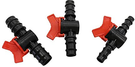 XINHUIPART Adaptateur de plomberie de jardin pour robinet de jardin 1 2'', 5 8'', 3 4'' pour irrigation, valve d'eau, tuyau d'eau, mini valve d'arrosage, connecteur d'arrêt d'eau, 20 pièces (couleur :