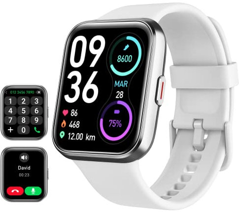 Smart Watch for Women(Answer/Make Call), Alexa Built-in 1.8 Touch Screen Fitness Watch with SpO2 Heart Rate Sleep Monitor, 100 Sport, IP68 Waterproof Step Counter Ladies Smartwatch for iPhone Android