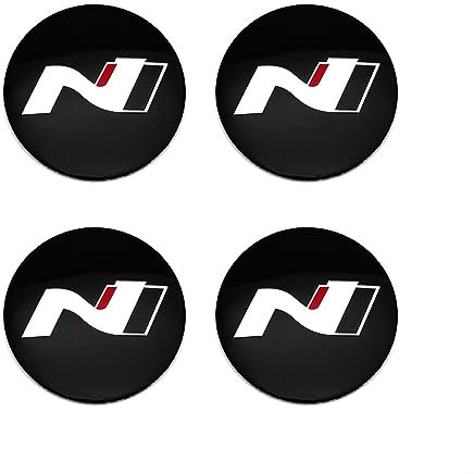 4 Stück Nabendeckel Aufkleber für Hyundai I20 I30 Kona Tucson Sonata Elantra Veloster Azera 56 mm Auto Zubehör Radnabenkappen