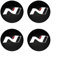 4 Stück Nabendeckel Aufkleber für Hyundai I20 I30 Kona Tucson Sonata Elantra Veloster Azera 56 mm Auto Zubehör Radnabenkappen