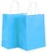 Papiertüten mit Henkel, 20 Stück Geschenktüten Papier - 21x15x8CM, Blau Kraftpapiertüte für Geburtstagsfeier, Hochzeitsfeier, Geschenk, Restaurant zum Mitnehmen, Einkaufen, Einzelhandel