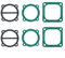 CWOQOCW Lot de 2 joints 3 en 1 pour compresseur d'air, culasse, base, soupape, rondelles, 65 types adaptés pour compresseur d'air
