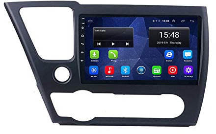 Android 8 AutoRadio 2 DIN Radio für Hon-da Civic 2014-2017 Halterung Spiegel WiFi Lenkradsteuerung Spiegel Link Rückfahrkamera