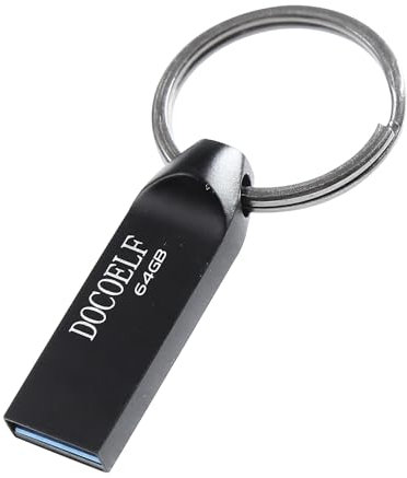 Pendrive 64 GB USB 3.0, Memoria USB 64gb Portátil Flash Drive 64 GB con Llavero para Computadoras, Tabletas Y Otros Dispositivos Almacenamiento de Datos Externo