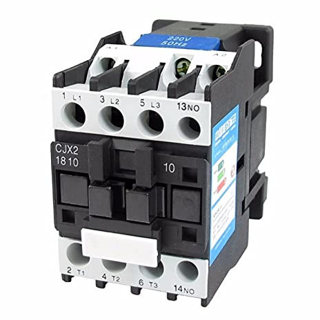 JCAKES Disjoncteur LC1 D1810 AC220V.Bobine 32a triphasé 1NR.Ouverture Normale AC.Contacteur Relais démarreur Moteur