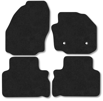 Ford S-Max (2010-2014) [5 Seat] Carpet Car Mats | Black Edge Trim Tailored Fit Floor Mats Full Coverage Protection Accessories Easy Clean Anti Slip Made in the UK