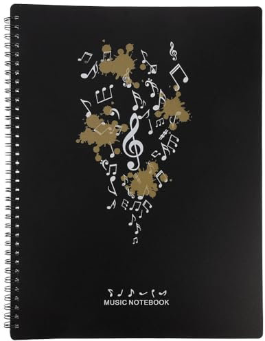 Notenmappe A4,30 Seiten Music Sheet Chormappe,Präsentationsmappe,Speicherordner,Wasserdicht Kunststoff Music Folder,für Dokumente,Papier,Kunstwerke,Gemälde,Fotos (Notiz)