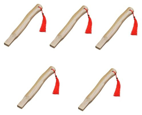 Supvox 5St Klauenhammer-Hammerstiel Hammer holzgriff Holzhammergriff Holzgriff für Handwerkzeug Zubehör für Holzhammer Hammerstiel aus Holz draussen Aoka-Holz handhaben Komponente Lack