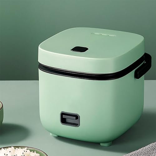 Electric Rice Cooker Small 2 Person, Small Rice Maker Mini Cooker Pot-Style Rice Cooker 1.2 L, with Automatic Cooking,Cyan