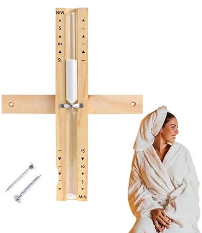 Horloge de Sauna, sablier de Sauna,Sablier de Sable Rotatif Mural | Minuterie de sablier rotative, sablier résistant à la Chaleur pour la Maison, la Salle de Sauna, la Cuisine du Restaurant