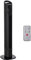 HOMCOM Ventilador de Torre Ventilador Vertical 50W con Mando a Distancia 3 Velocidades Pantalla LED Temporizador 7,5h y Oscilante 70° Ø20x78,5 cm Negro