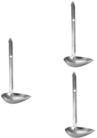 GRIRIW 3 Eleganti Cucchiai Da Zuppa Con Manico Esteso Posate in Acciaio Inossidabile Per La Cucina